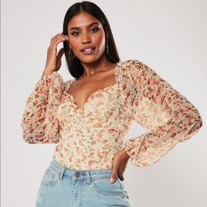 Missguided Floral Bodysuit